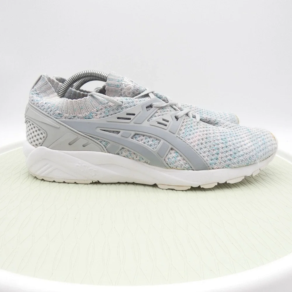 Asics Gel-Kayano Trainer Knit HN7M4 Mens 11 Running Shoes Glacier Gray Sneakers